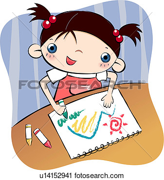 Clipart Of Student Sketchbook Table Desk School U14152941   Search    