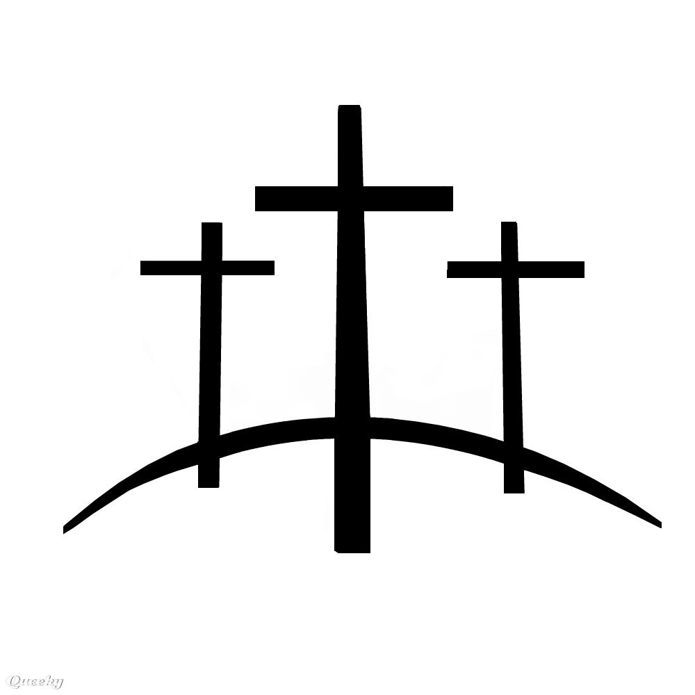 Crosses   A Black  White Drawing By Brentenlena