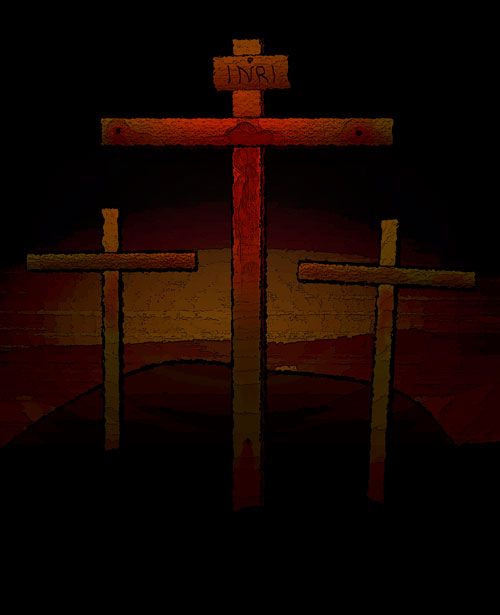 Crosses On A Hill Clipart Three Crosses On Golgotha S