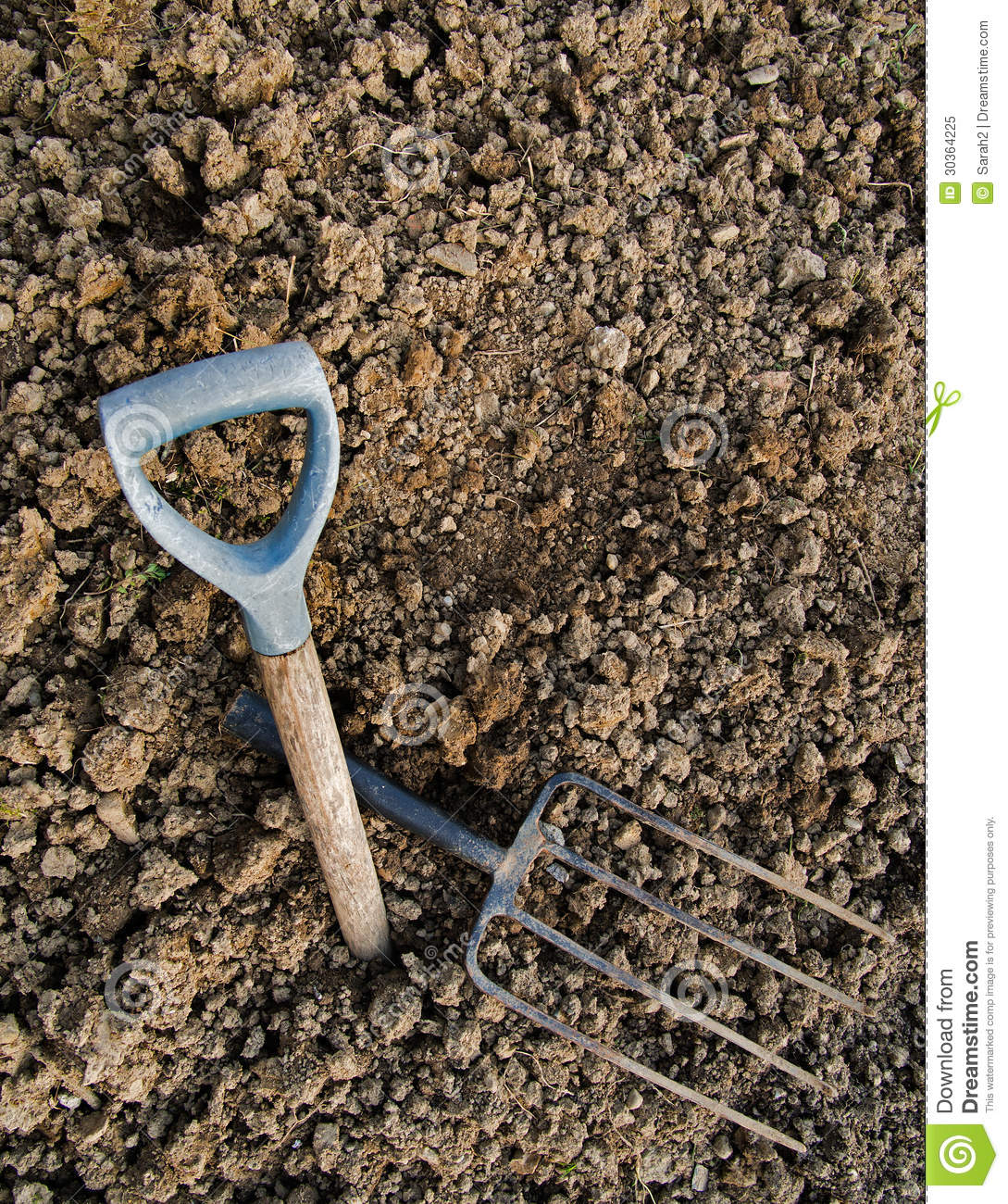 Gardening Metaphor   Rocky Ground Broken Fork Abandoned Hope Royalty