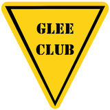 Glee Club Triangle Sign Royalty Free Stock Image