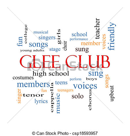 Glee Club Word Cloud Concept With Great Terms Such As Music Sing    