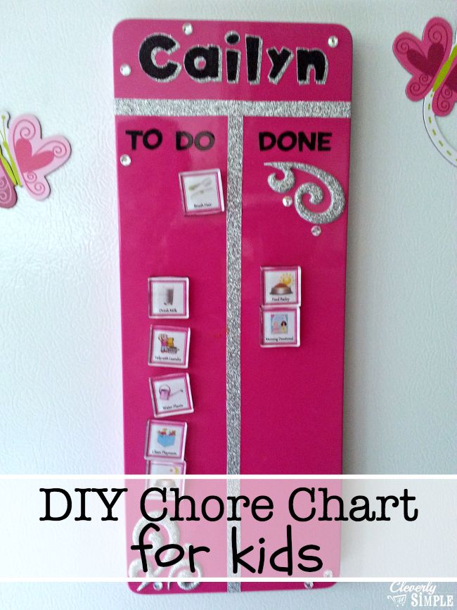 Here S A Diy Daily Chore Chart For Kids