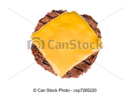 Of Hamburger Patty With Cheese   A Thick Juicy Hamburger Patty    