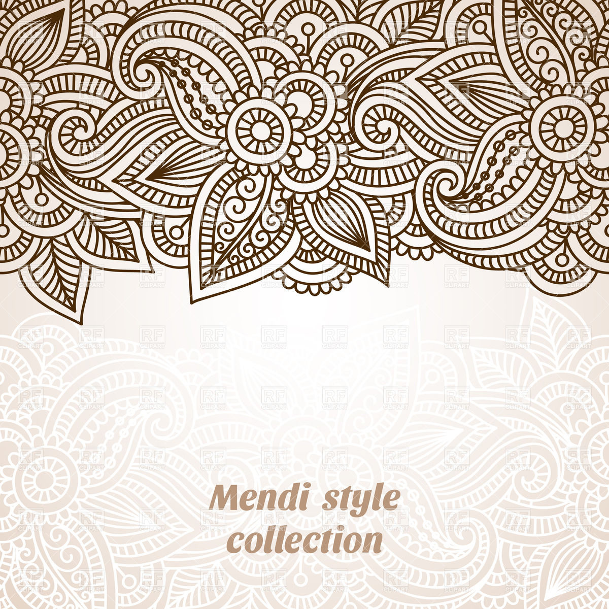 Oriental Horizontal Border Download Royalty Free Vector Clipart  Eps