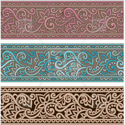 Ornate Oriental Borders Download Royalty Free Vector Clipart  Eps