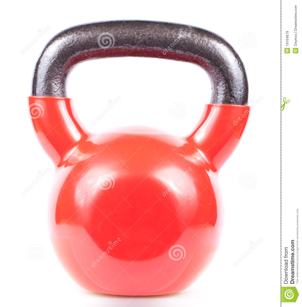 Red Kettlebell Isolated On White Royalty Free Stock Images   Image