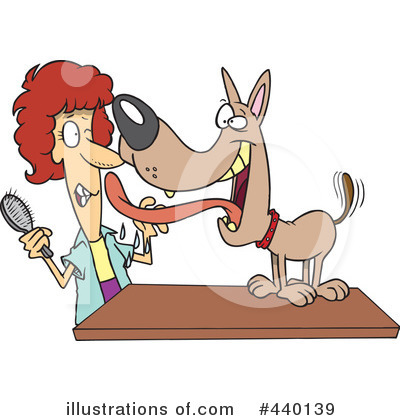 Royalty Free  Rf  Dog Groomer Clipart Illustration By Ron Leishman
