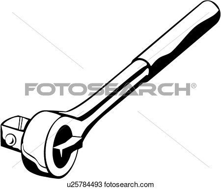 Socket Tool Wrench View Large Clip Art Graphic