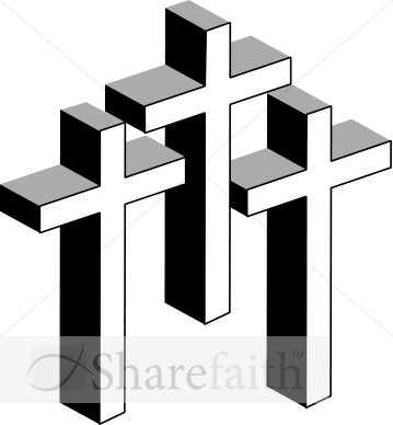 Three Crosses On A Hill   Clipart Panda   Free Clipart Images