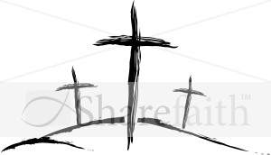 Three Sketched Crosses   Cross Clipart