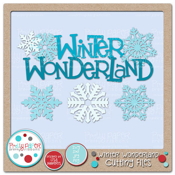 Winter Wonderland Cutting Files   Clip Art Instant By Lnorris21