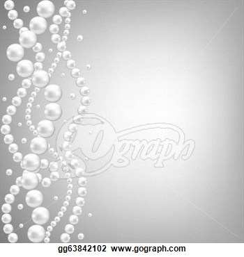 Art Vector   Gray Background With Pearl Border  Stock Eps Gg63842102