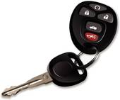 Car Keys With Remote Control Isolated Over White Background