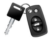 Clip Art Of Car Key With Remote Control Isolated Over White Background
