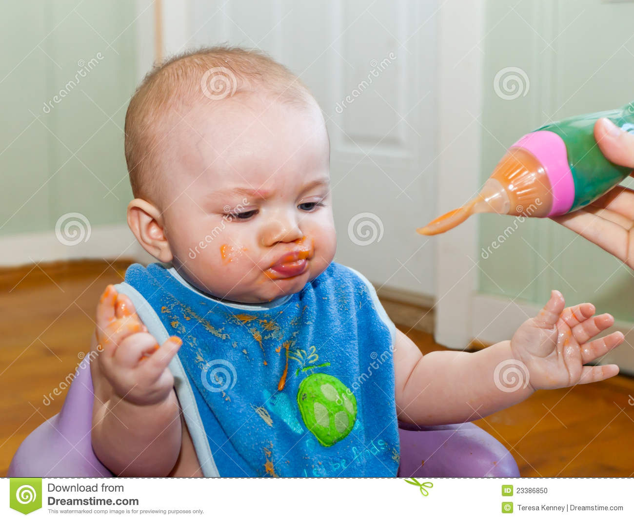 Cute Messy Eater Stock Photo   Image  23386850