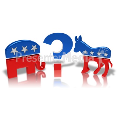 Democrat Donkey Republican Elephant Decision Custom Announcement
