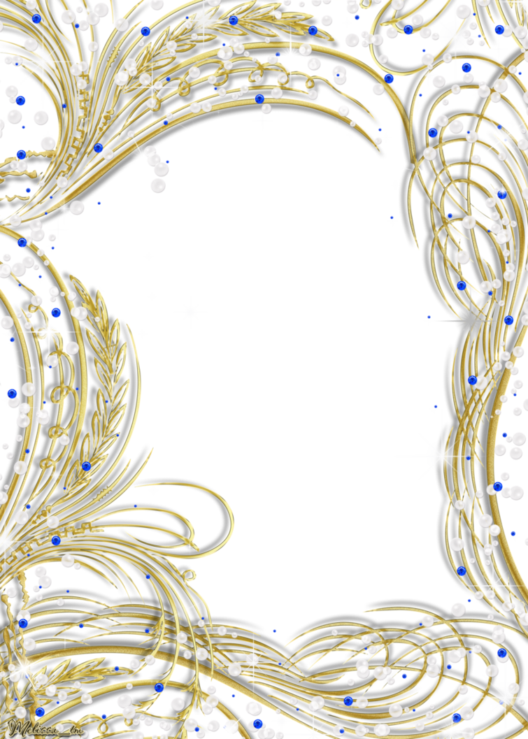 Golden Frame With Gems And Pearls Png By Melissa Tm On Deviantart
