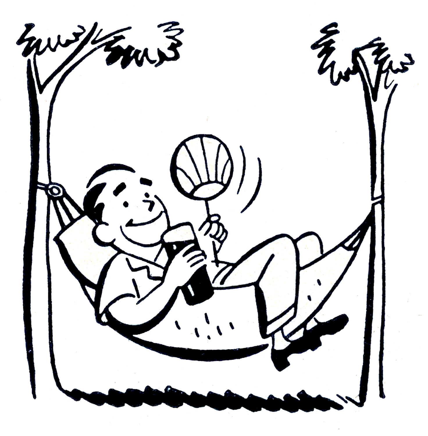 Hammock Clipart Black And White Camping 20black 20and 20white