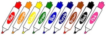Markers Clipart
