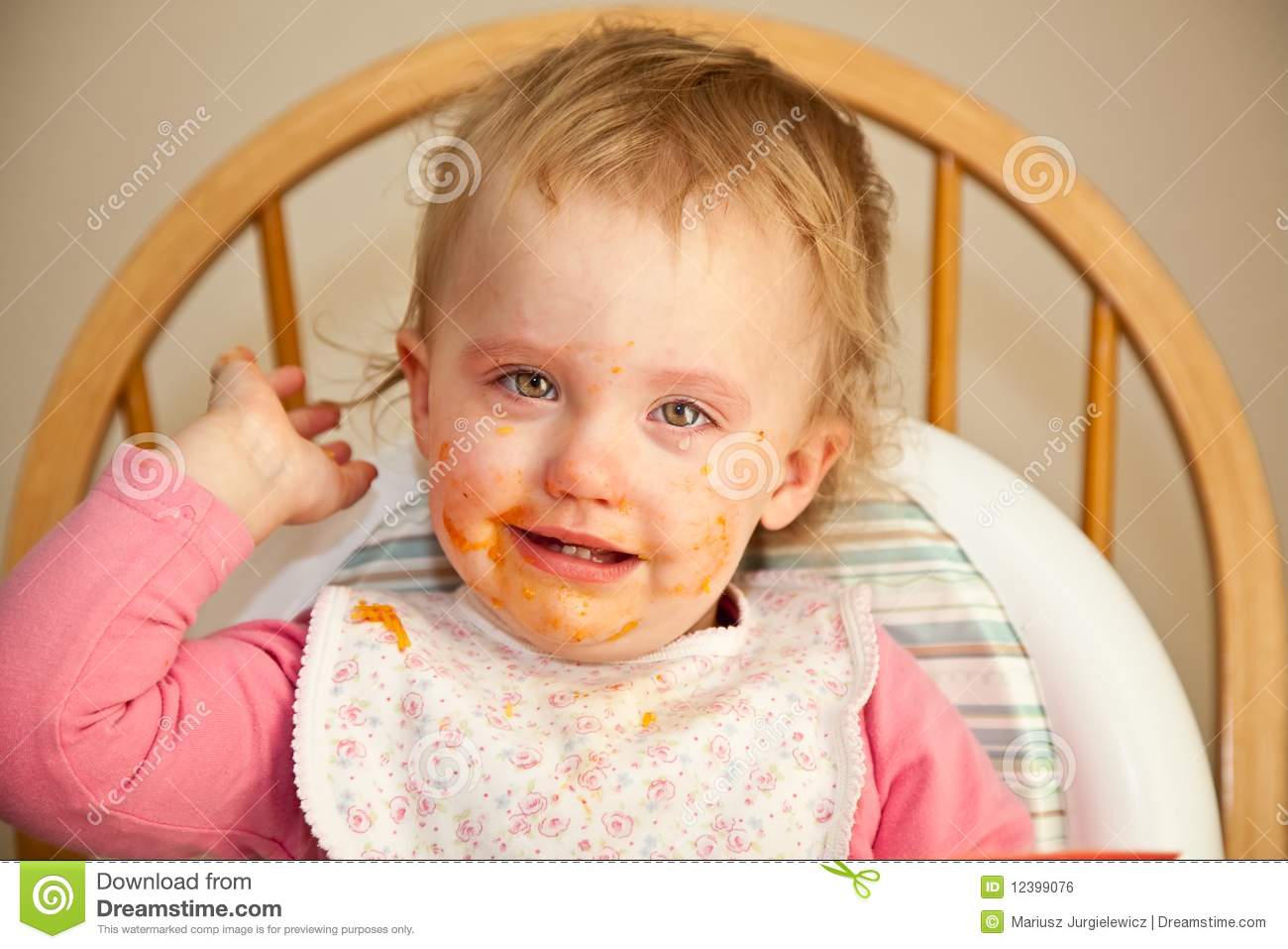 Messy Eater Royalty Free Stock Image   Image  12399076