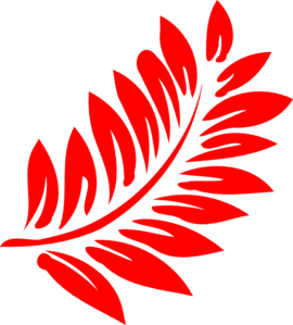 Red Fern Leaf Clip Art At Clker Com   Vector Clip Art Online Royalty