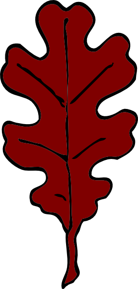 Red Oak Leaf Clip Art At Clker Com   Vector Clip Art Online Royalty    