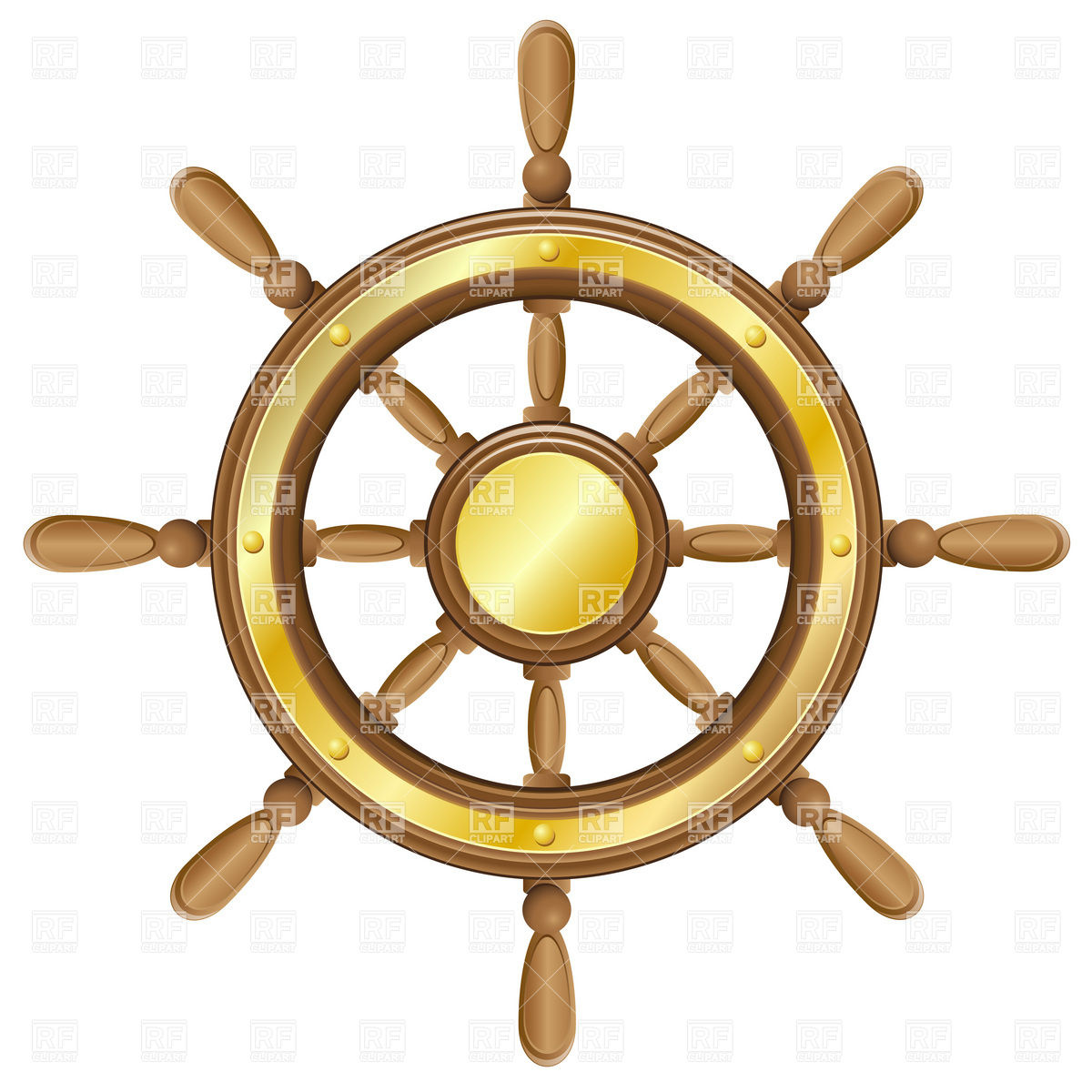 Ship Steering Wheel Download Royalty Free Vector Clipart  Eps