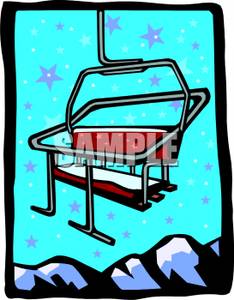 Ski Lift   Royalty Free Clipart Picture
