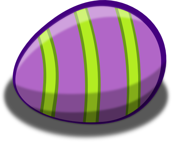 Violet Easter Egg Clip Art