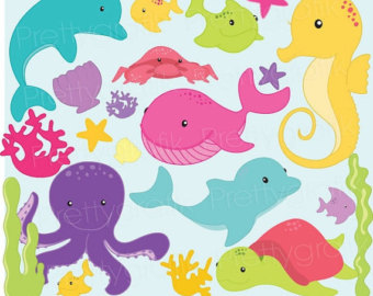 80  Off Sale Sea Animal Clipart Com Mercial Use Vector Graphics    