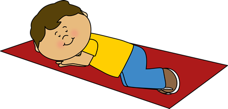 Boy Taking A Nap Clip Art Image   Boy Taking A Nap On A Mat
