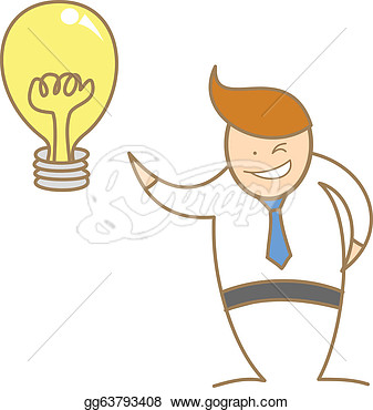Good Idea Clipart Clip Art   Cartoon Character Of Business Man Get    