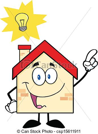 Good Idea   House Cartoon Character    Csp15611911   Search Clipart    