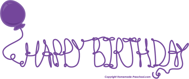 Home Free Clipart Birthday Balloons Clipart Birthday String Purple