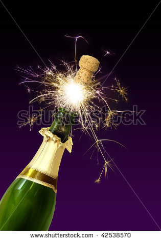 Image Of Champagne Bottle Popping