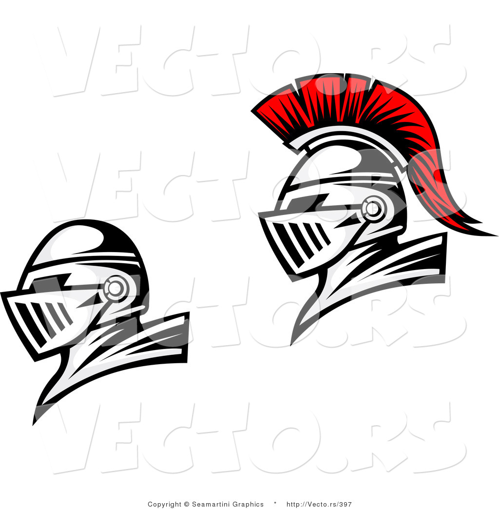 Knights Helmets Coloring Pages