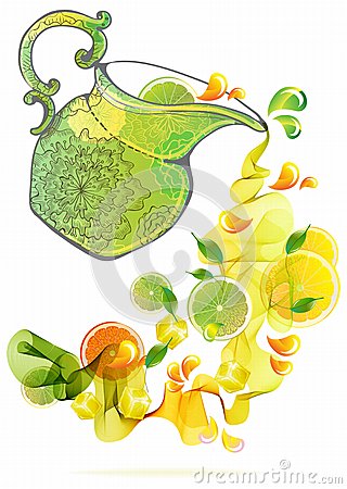 Orange And Lime Juice Splash Royalty Free Stock Photo   Image    