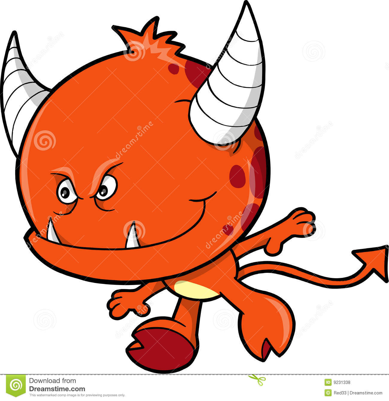 Red Monster Devil Vector Royalty Free Stock Photos   Image  9231338