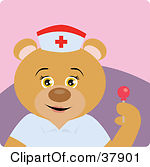 Rf Nurse Bear Clipart Illustrations 1 Friendly Teddy Bear Nurse