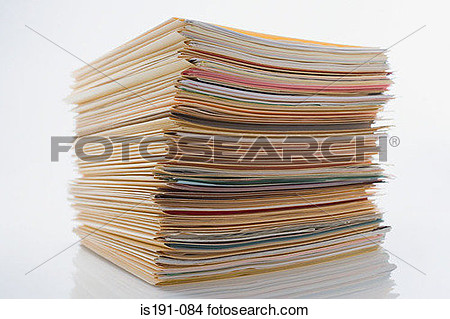 Stock Photo   Pile Of Paperwork In Files  Fotosearch   Search Stock    