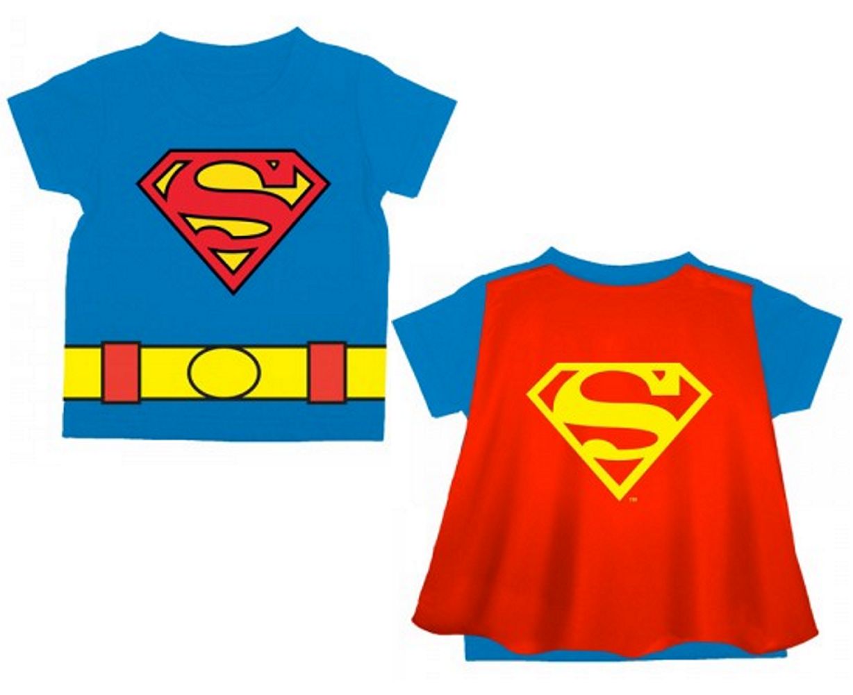 Superman Cape Logo Superman Logo Toddlers Cape Costume Suit T Shirt 3    