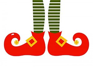 Amazon Com   Christmas Cartoon Elf S Legs Isolated On White Peel And