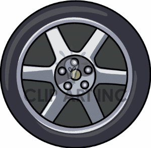 Auto Car Parts Tire Tires Wheel Wheels Ptg0108 Gif Clip Art