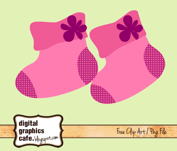 Baby Booties Clipart Royalty Free Image    Digital Graphics Caf     