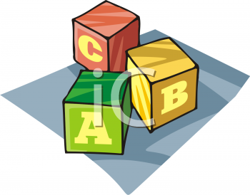 Clip Art Picture Of Abc Blocks Clipart