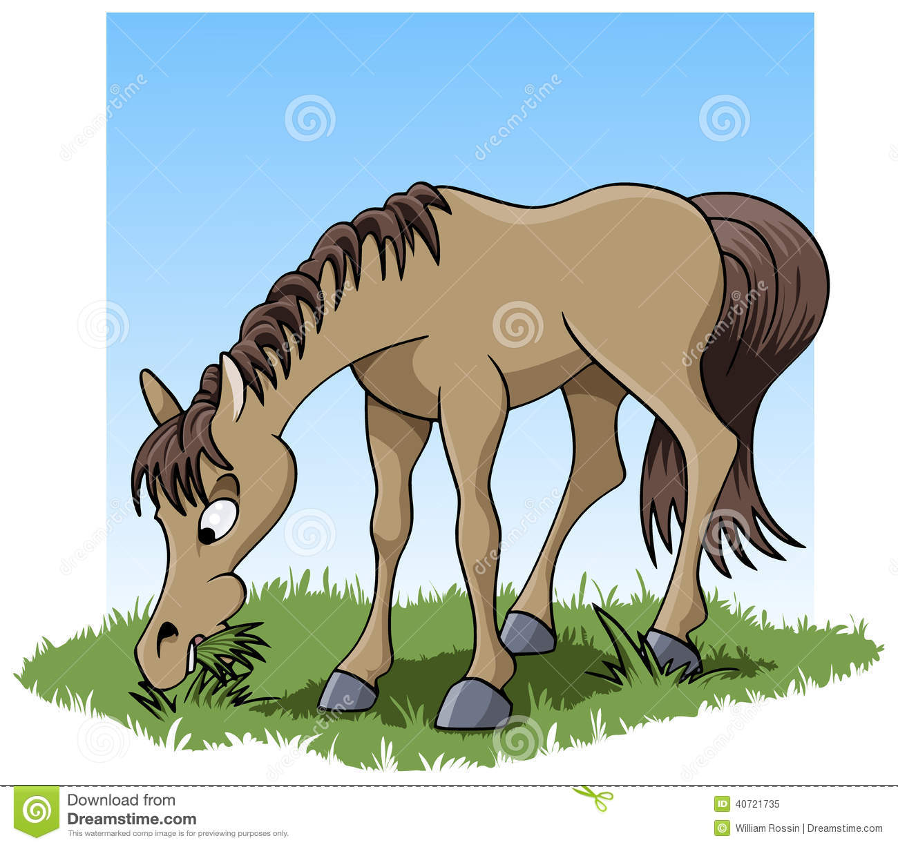 Eating Horse Stock Vector   Image  40721735