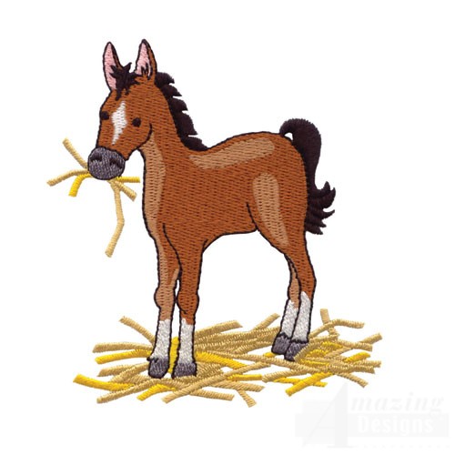 Horse Eating H   