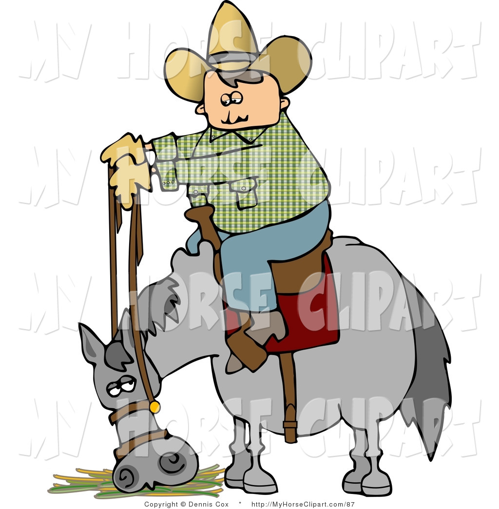 Horse Eating Hay Clipart Royalty Free Men Stock Horse