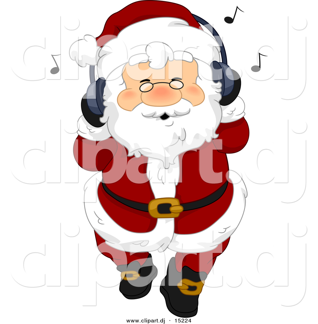Http   Clipart Dj 1024 Vector Clipart Of A Jolly Cartoon Santa Claus